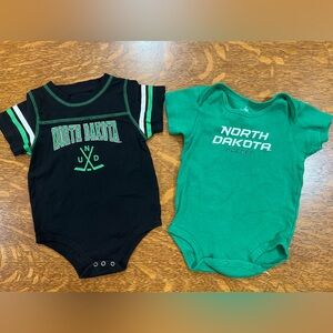 12-18 Months North Dakota Hockey Bodysuits Bundle of 2